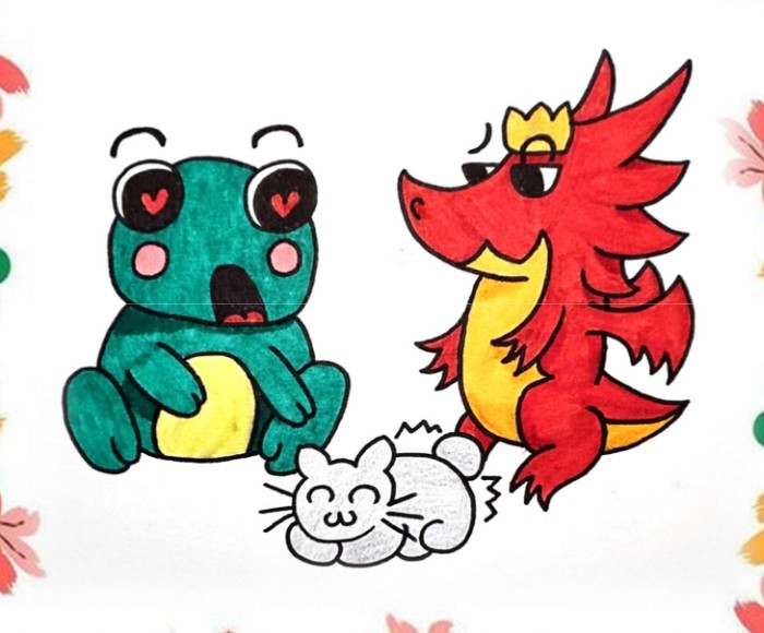 Rainette et Draco